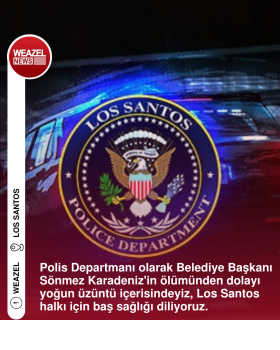 Başkanımızın Acı kaybını yaşıyoruz.