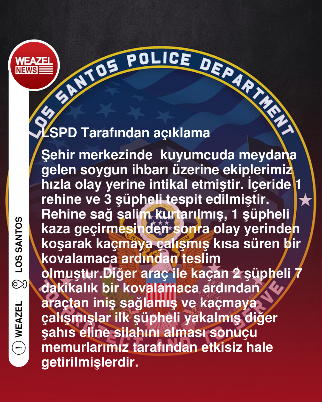 Departmanımızdan Açıklama!